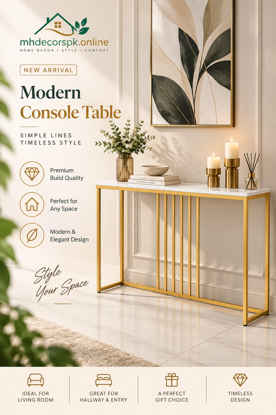 Modern Console Table By Mhdecorspk.online