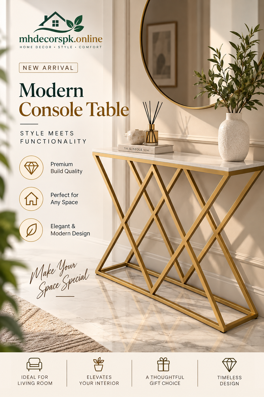 Modern Console Table By Mhdecorspk.online
