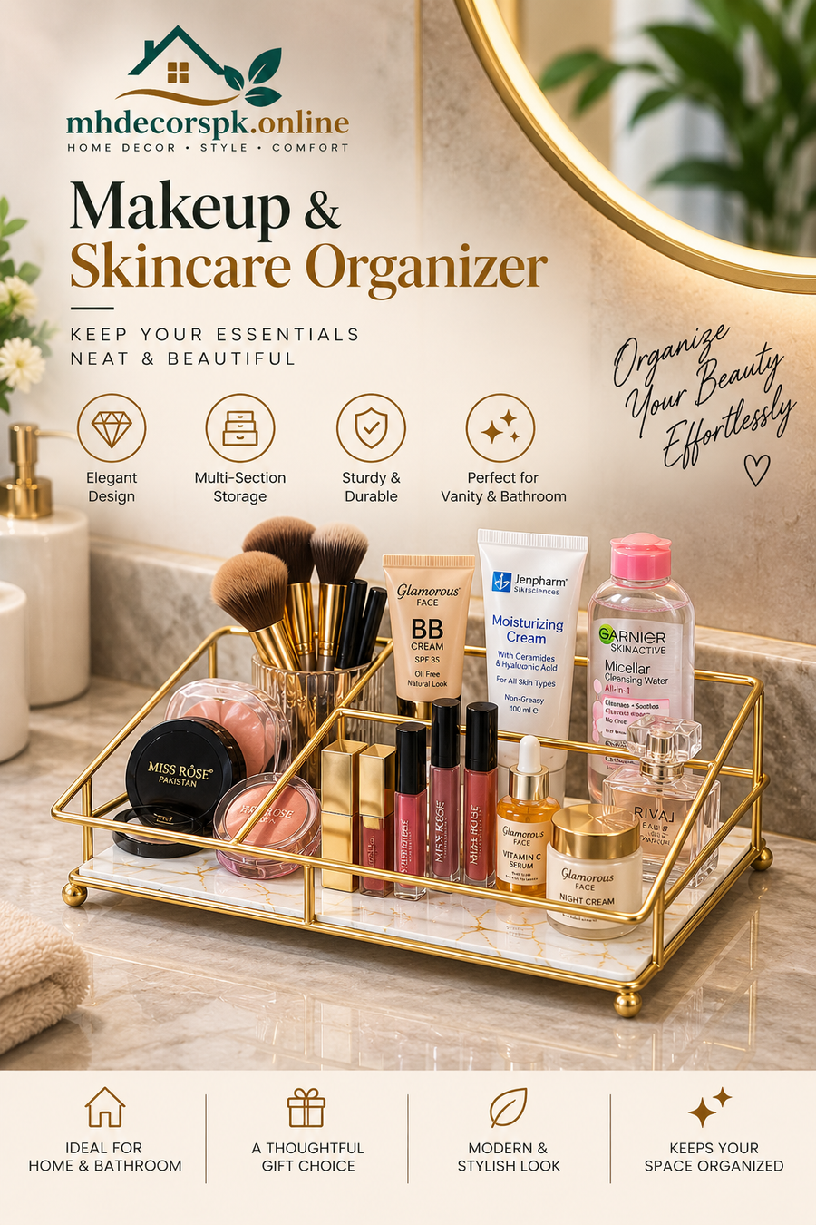 Makeup & Skincare Organizer By Mhdecorspk.online